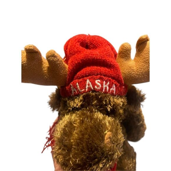 ACE Kids Brown Red Polyester Artic Circle ALASKA Moose Plush Stuffed Animal Toy - Picture 4 of 9